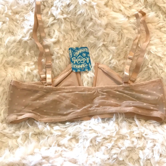 Free People Sierra Bandeau Bra Antique Shell Sz S - Picture 4 of 6